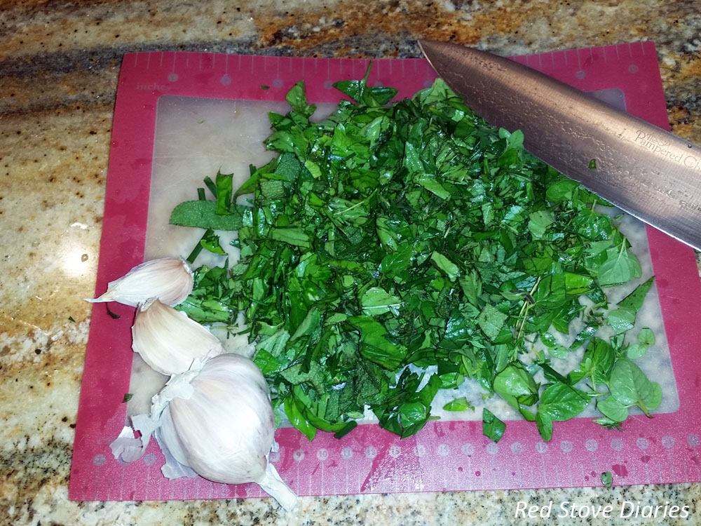 chopped herbs